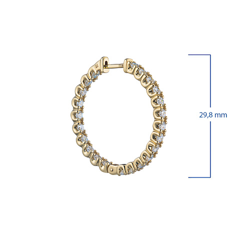 Серьги из желтого золота