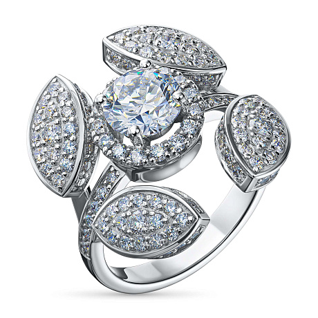 Кольцо из белого золота