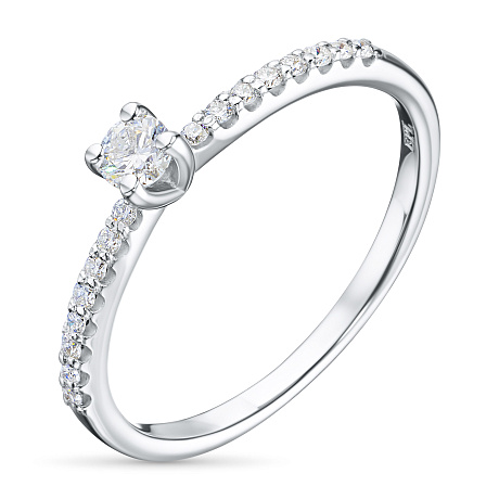 Кольцо из белого золота