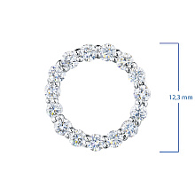 Подвеска из белого золота c бриллиантами