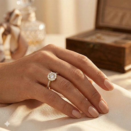 Кольцо из желтого золота