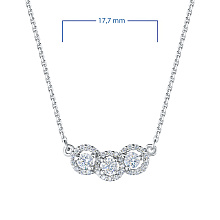 Колье из белого золота c бриллиантами