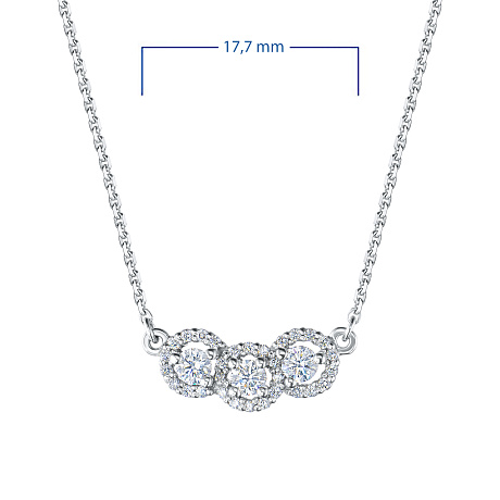 Колье из белого золота