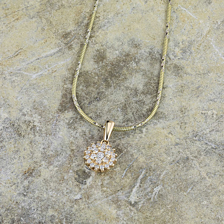 Подвеска из желтого золота