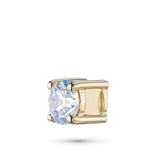 Подвеска из желтого золота с бриллиантом