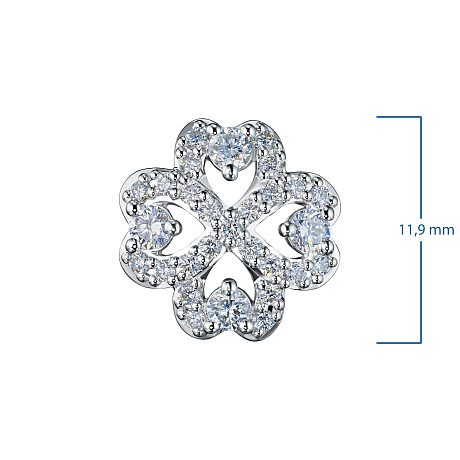 Подвеска из белого золота