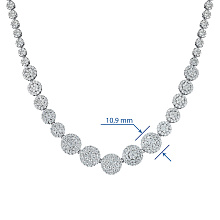 Колье из белого золота c бриллиантами