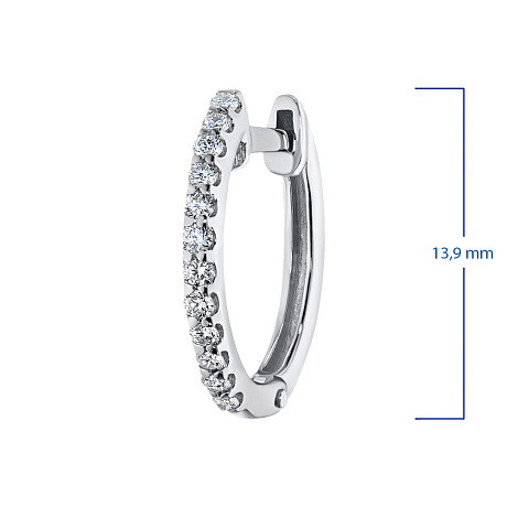 Серьги из белого золота