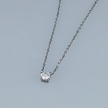 Колье из серебра с бриллиантом