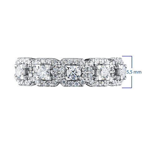 Кольцо из белого золота