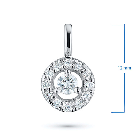 Подвеска из белого золота