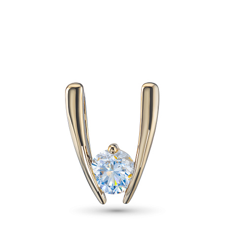 Подвеска из желтого золота