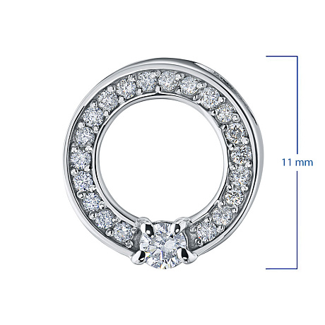 Подвеска из белого золота