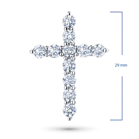 Подвеска из белого золота