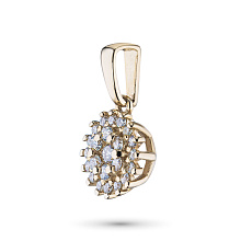 Подвеска из желтого золота c бриллиантами