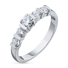 Кольцо из белого золота c бриллиантами