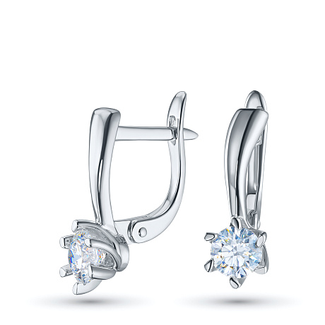 Серьги из белого золота