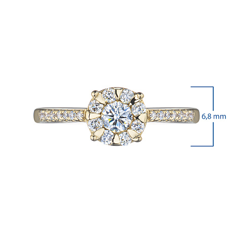 Кольцо из желтого золота