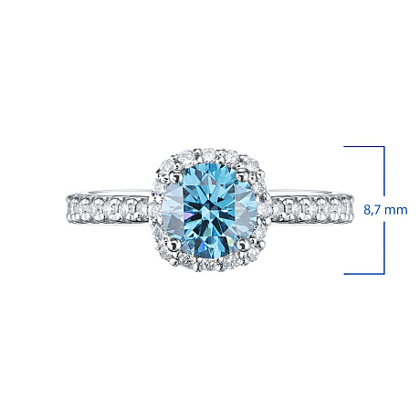 Кольцо из белого золота