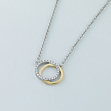 Колье из комбинированного золота c бриллиантами