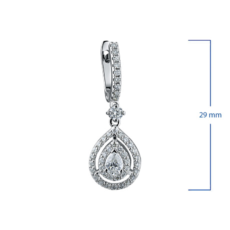 Серьги из белого золота