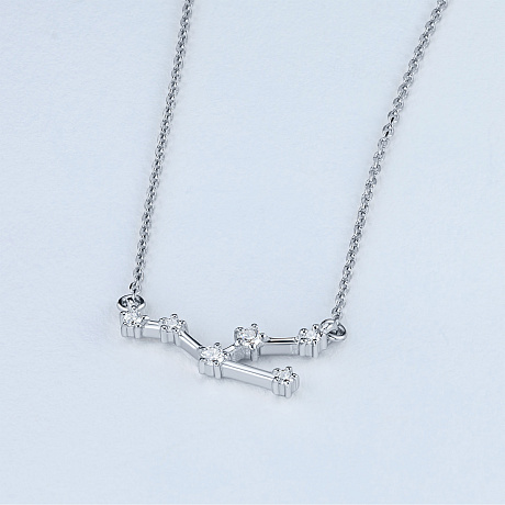 Колье из белого золота