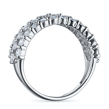 Кольцо из белого золота c бриллиантами