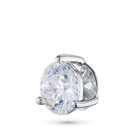 Классическая подвеска из белого золота