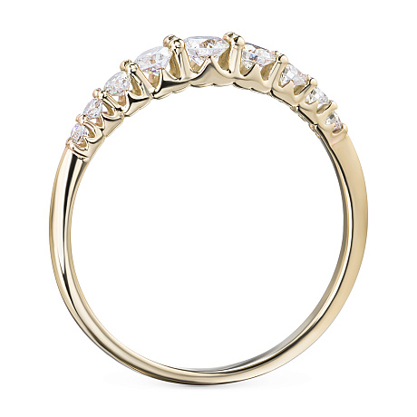 Кольцо из желтого золота с бриллиантами