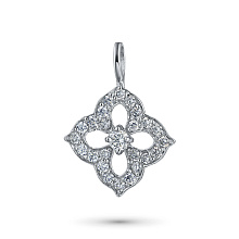Подвеска из белого золота c бриллиантами