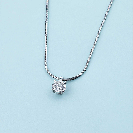 Подвеска из белого золота