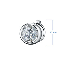 Пусеты из белого золота