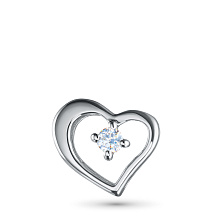 Подвеска из серебра с бриллиантом