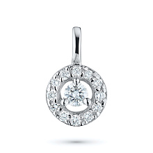 Подвеска из белого золота c бриллиантами