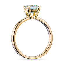 Кольцо из желтого золота с бриллиантом