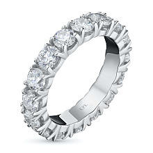 Кольцо из белого золота c бриллиантами