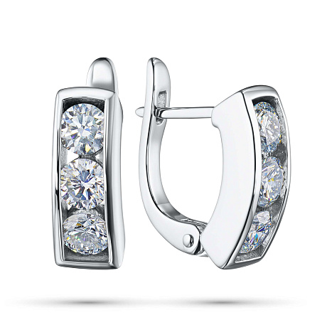 Серьги из белого золота