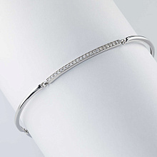 Браслет из белого золота c бриллиантами