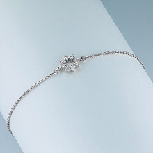 Браслет из белого золота c бриллиантами