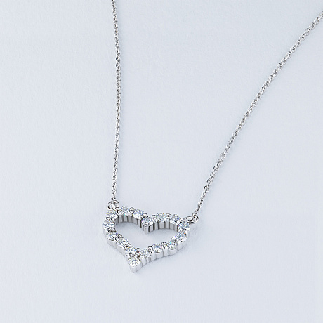 Колье из комбинированного золота с бриллиантами