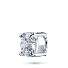 Классическая подвеска из белого золота с бриллиантом