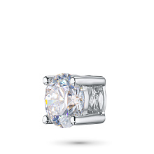 Классическая подвеска из белого золота с бриллиантом