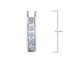Подвеска из серебра c бриллиантами