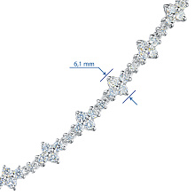Колье из белого золота c бриллиантами
