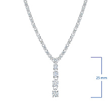 Колье из белого золота c бриллиантами