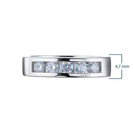 Кольцо из белого золота