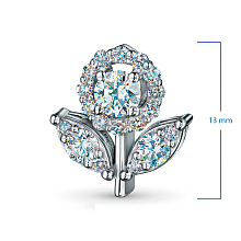 Подвеска из белого золота c бриллиантами