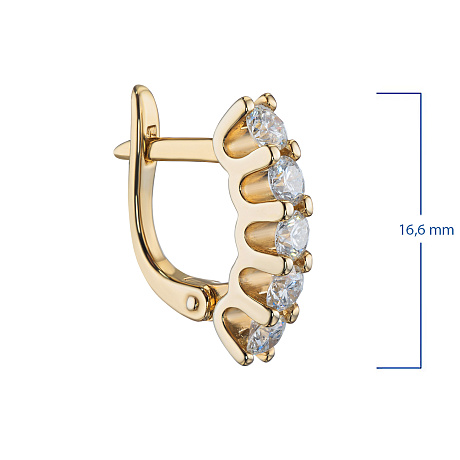 Серьги из желтого золота