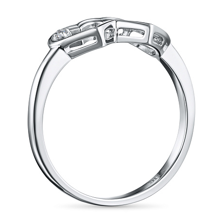 Кольцо из серебра с бриллиантом