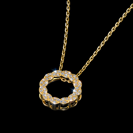 Подвеска из желтого золота